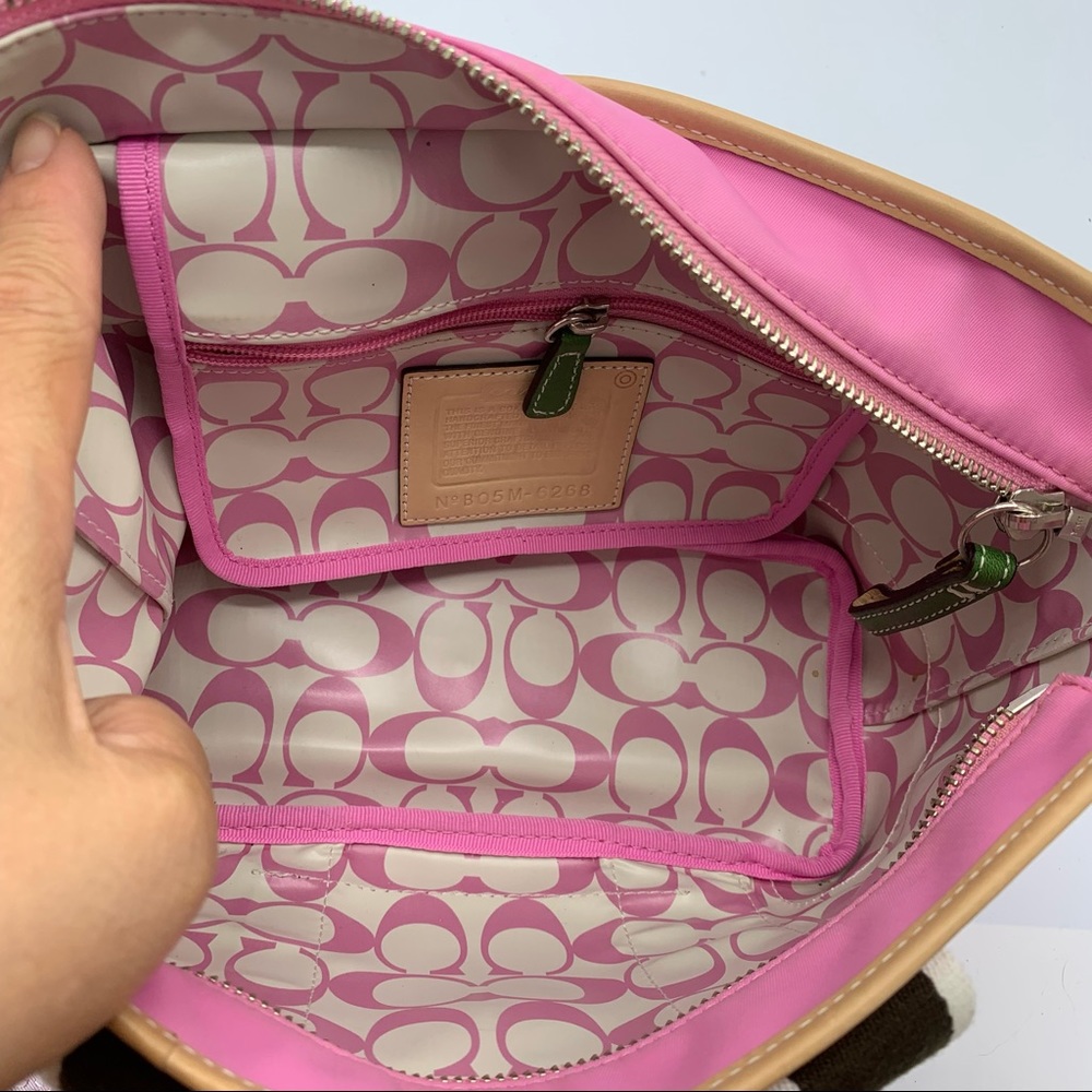Coach Bag Canvas Mini Hampton Satchel Bag - Picture 4 of 16